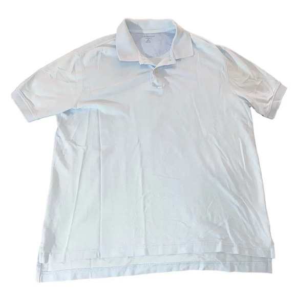 Land's‎ End Light Blue Men's Polo Size XL - Picture 1 of 3